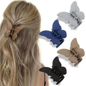 4Pcs Butterfly Hair Clips Claw Clips for Thick Hair Cute Hair Clips Medium